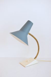 Desk Lamp 'Blue and Messing'