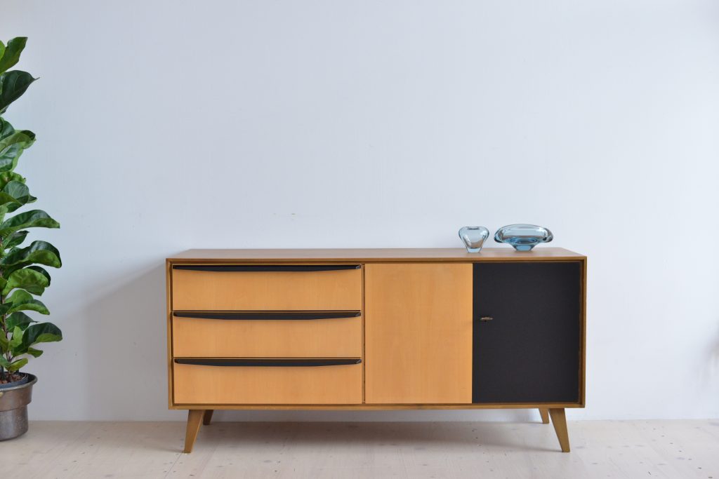 Swiss Maple and Black Sideboard heyday möbel moebel Zürich