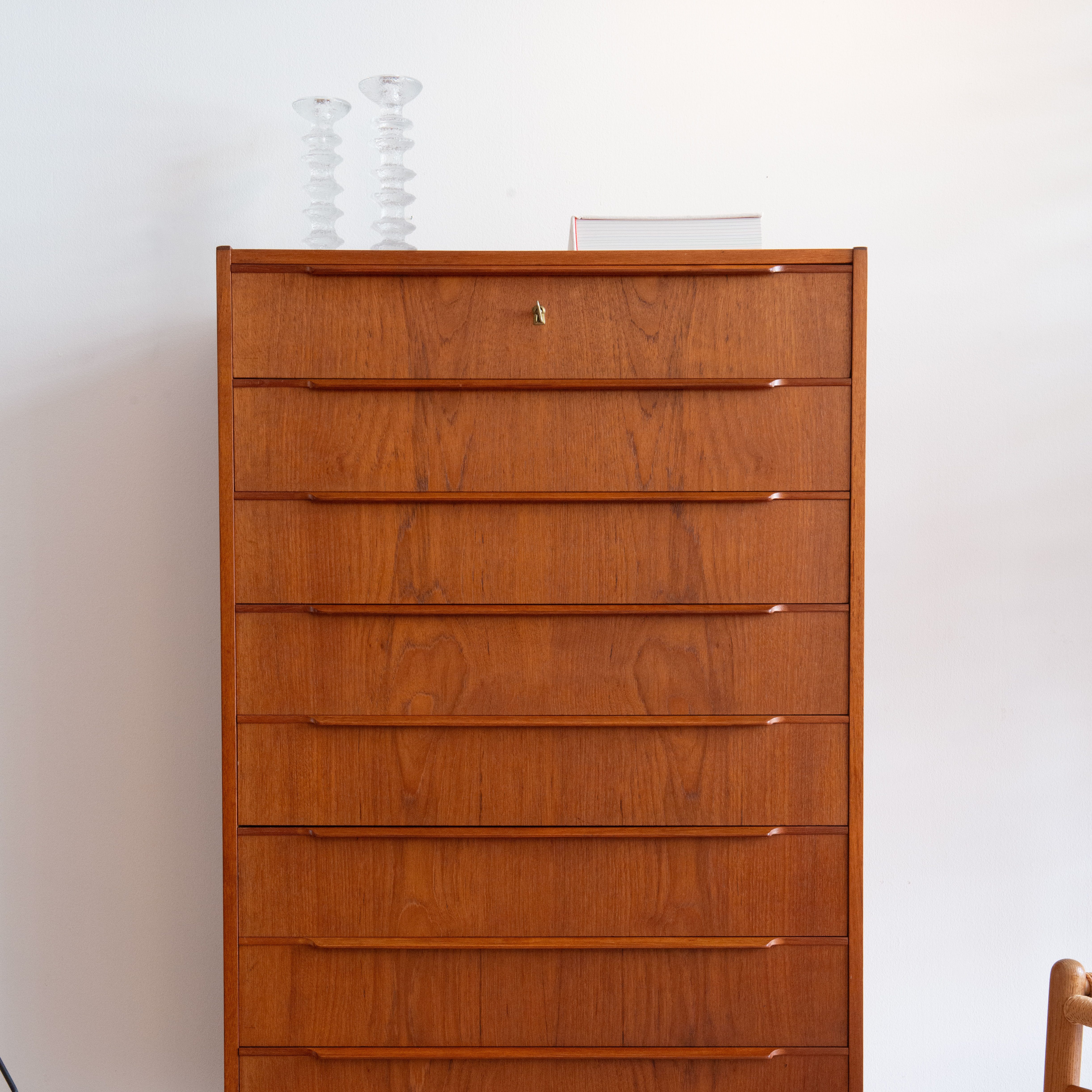 Eight Drawer Highboy by Steens. Available at heyday möbel - Mid-Century Modern Furniture and Other Stuff. Danish-Modern.