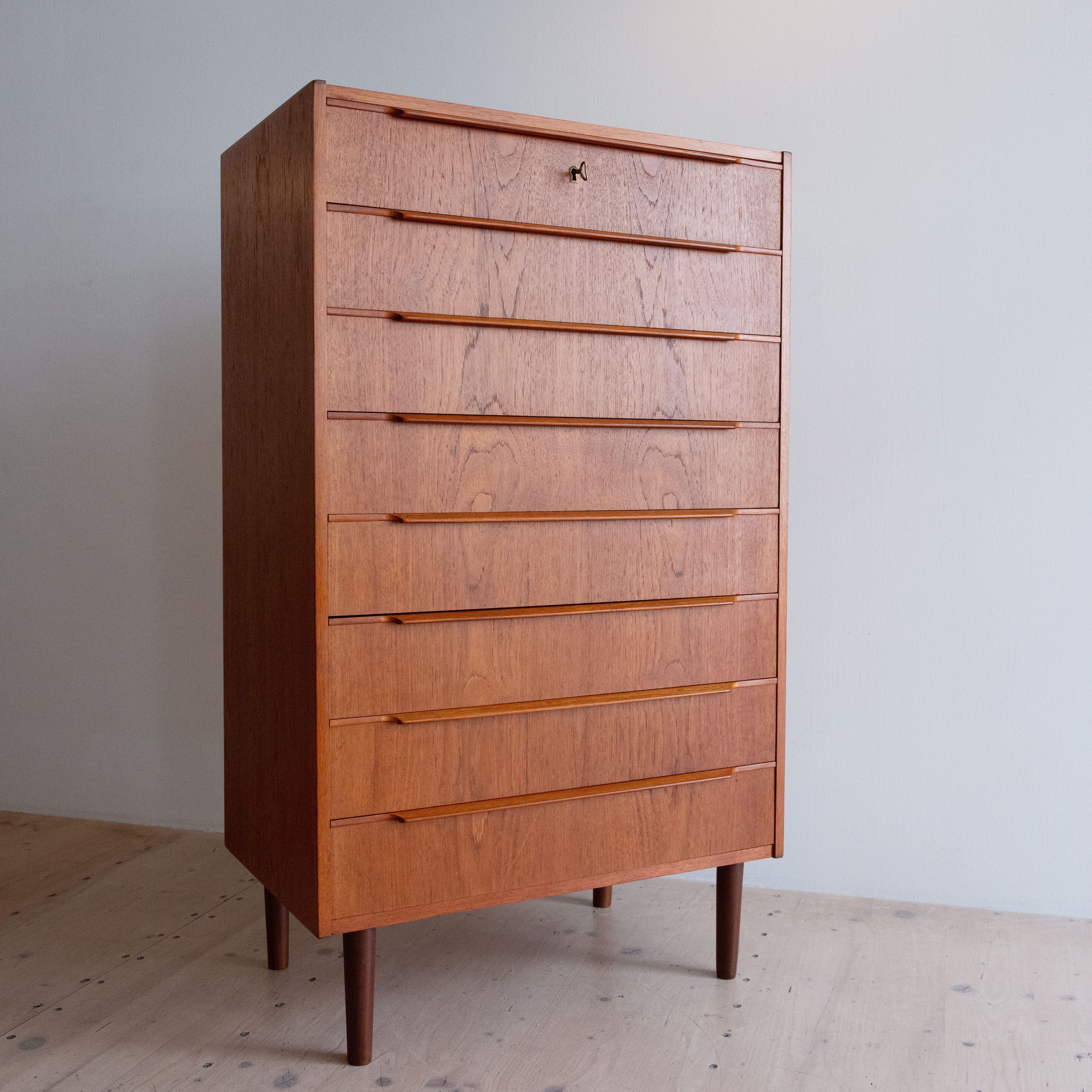Eight Drawer Highboy by Steens. Available at heyday möbel - Mid-Century Modern Furniture and Other Stuff. Danish-Modern.