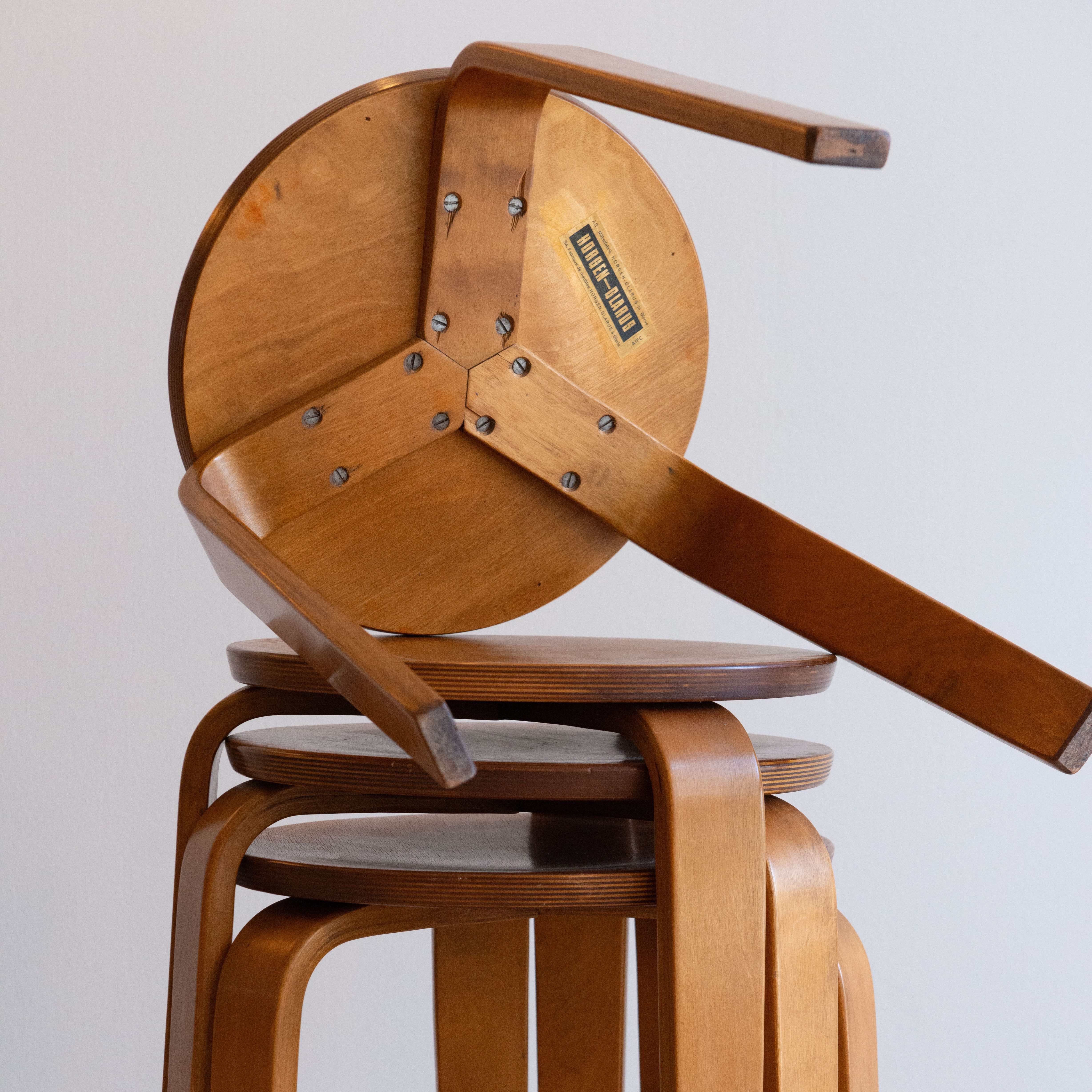 Hans Bellmann Hocker by Horgen-Glarus. Available at heyday möbel, 8003 Zürich, Switzerland.