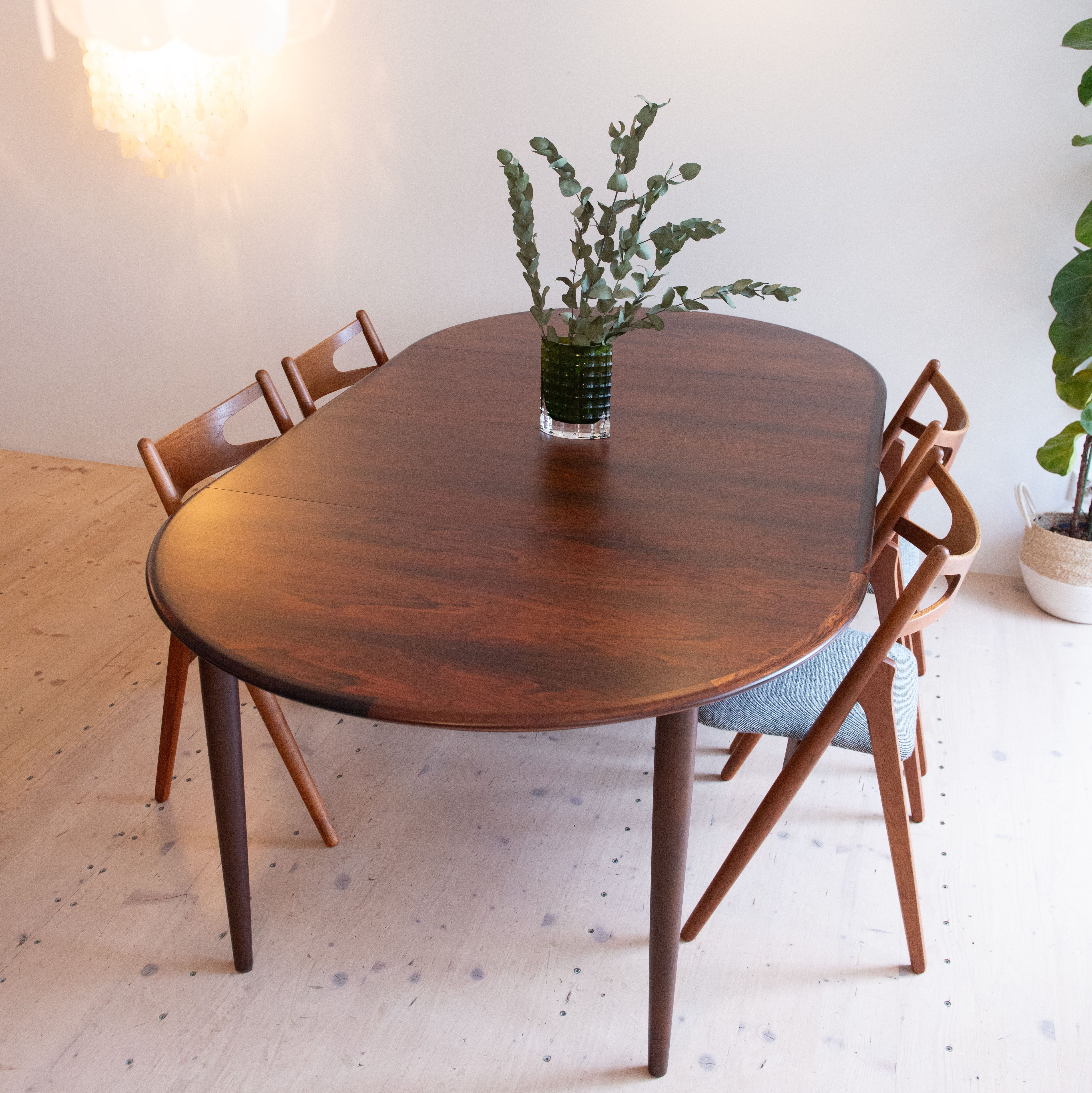 Skovmand and Andersen Extendable Rosewood Dining Table. Available at heyday möbel, 8045 Zürich, Switzerland.
