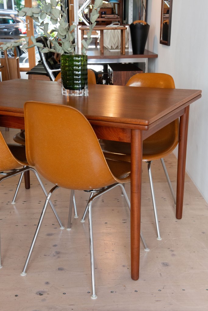 Eames Fiberglass Side Chairs in Ochre.