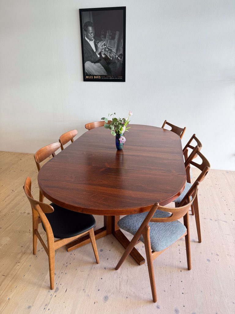 John Mortensen Round Rosewood Dining Table available at heyday möbel.